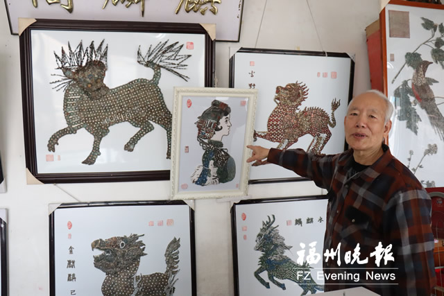 葉立旗： 6年創作百余幅古錢幣書畫