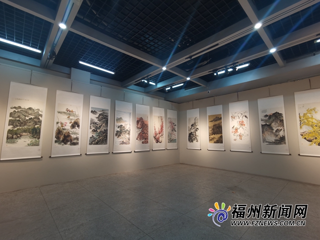 晉安區慶祝中國共產黨成立100周年書畫作品展開幕