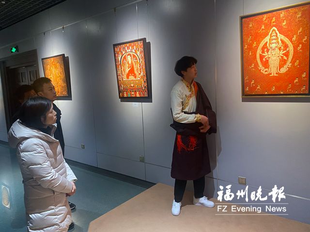“雪域之緣——藍色八宿唐卡漆畫展”亮相市博