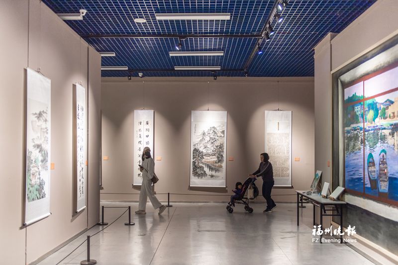 福建省美術館有農(nóng)民書畫展 展期至4月17日