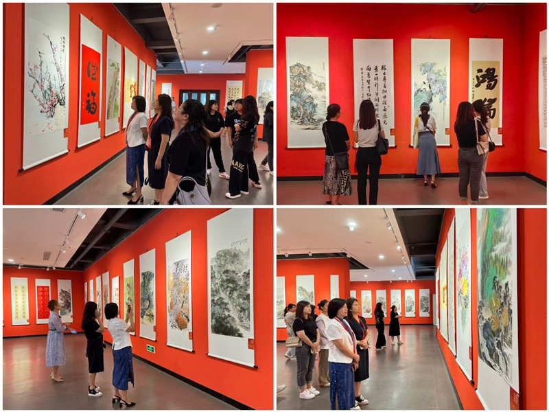 鼓樓鼓東街道人大工委開展代表講壇暨參觀“福州市人大系統書畫作品展”活動