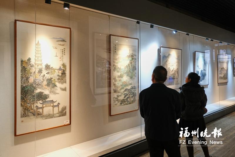 來看詩畫“中國塔” 展覽在三坊七巷舉行 