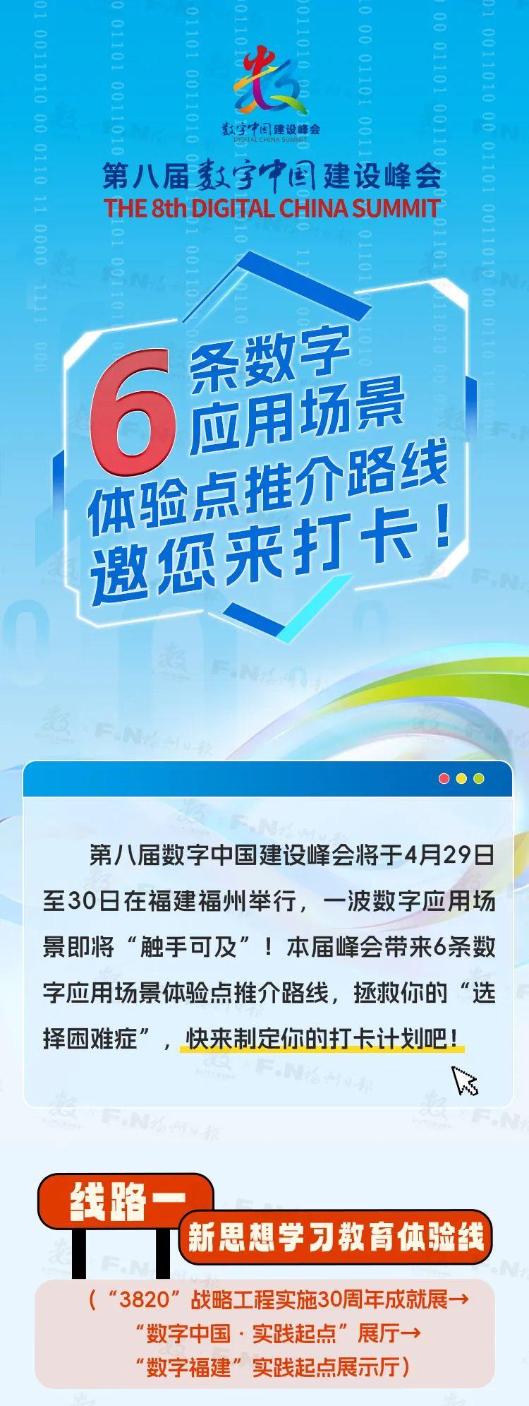 46個體驗點！6條推介路線！第八屆峰會數字應用場景邀您來打卡~