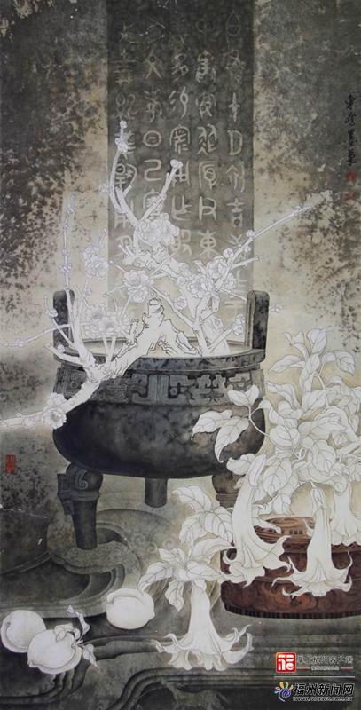 著名畫家吳東奮畫展暨作品捐贈儀式在福建博物院舉行