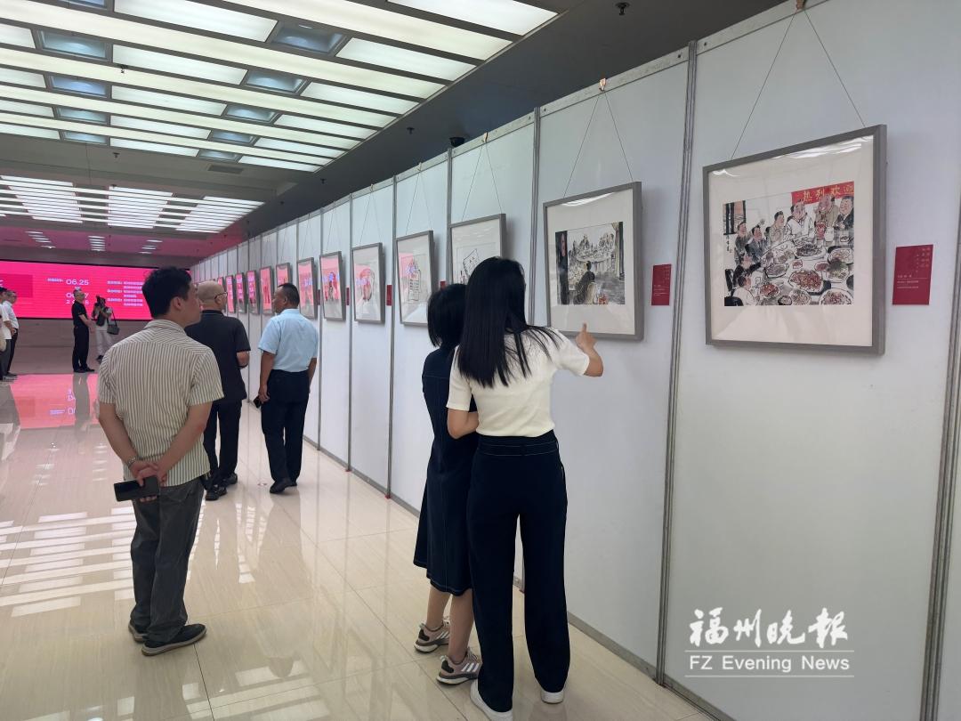廉潔書畫展開幕首日 上百名黨員觀展
